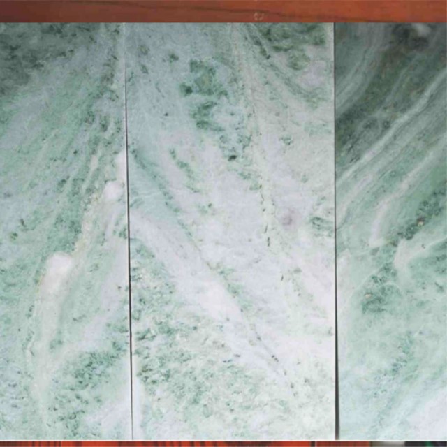 Emerald green onyx tiles